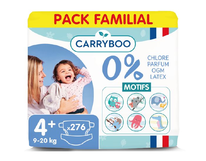 CARRYBOO Couches Écologiques Non Irritantes - Lotx6