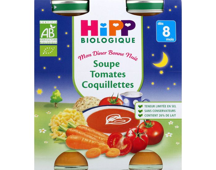 HIPP Soupe Mon Diner Bonne Nuit - ds 8 mois