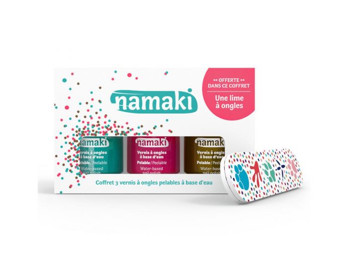 NAMAKI Coffret 3 Vernis Carabes - Coral - Bronze