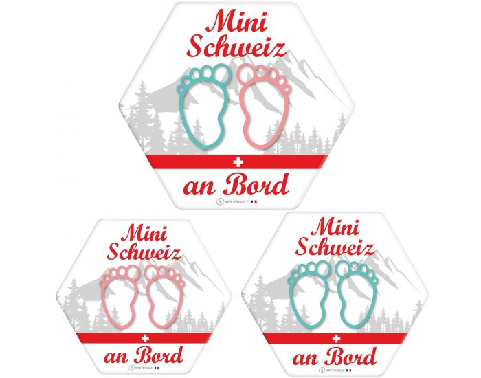IRREVERSIBLE Adh�sif / Autocollant B�b� � Bord - Mini Schweiz an Bord