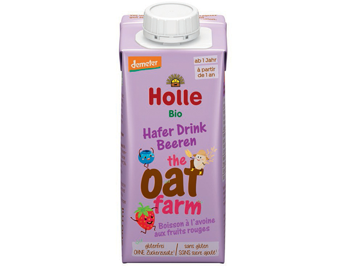 HOLLE Boisson  l'Avoine aux Fruits Rouges - 200 ml - Ds 1 an