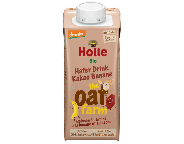 HOLLE Boisson  l'Avoine  la Banane et au Cacao - 200 ml - Ds 1 an