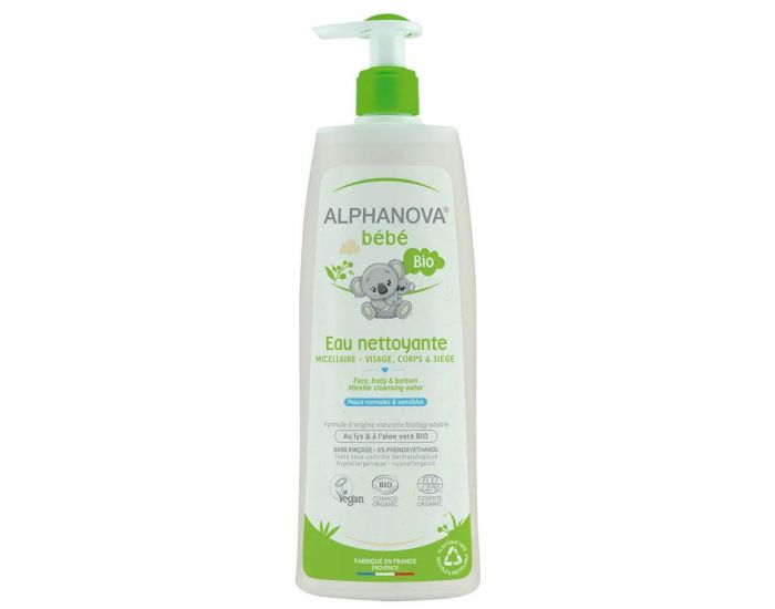 ALPHANOVA BEBE Eau Nettoyante - 500ml 