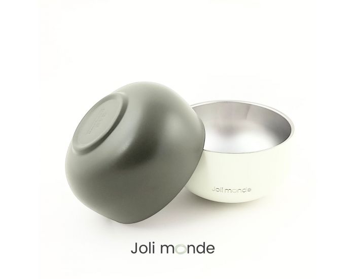 JOLI MONDE Bol Inox Color� Double Paroi - 400 ml - Diam�tre 13 cm