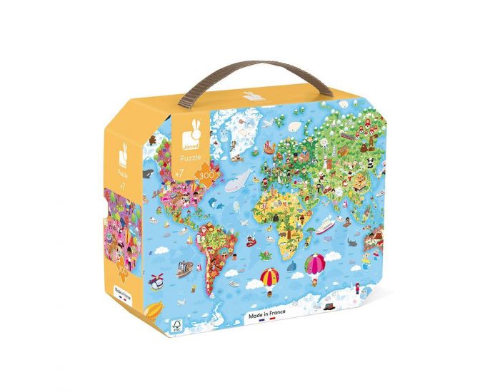 JANOD Puzzle G�ant du Monde 300 pcs - D�s 7 ans