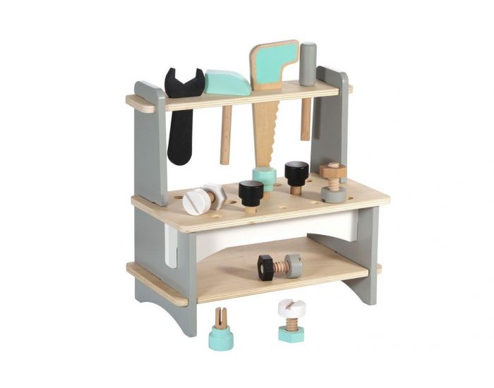 KINDSGUT �tabli de Bricolage avec Outils - D�s 3 ans 