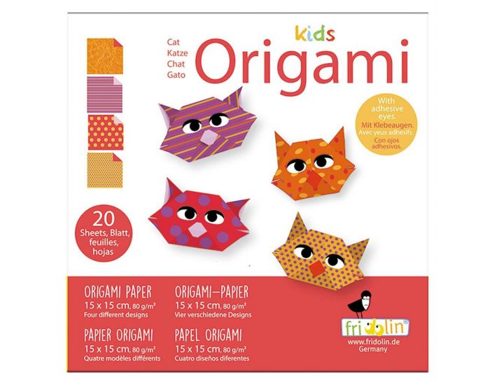 FRIDOLIN Kids Origami - Chat - Ds 6 ans