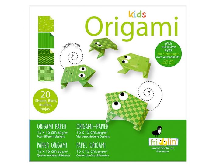 FRIDOLIN Kids Origami - Grenouille - Ds 6 ans