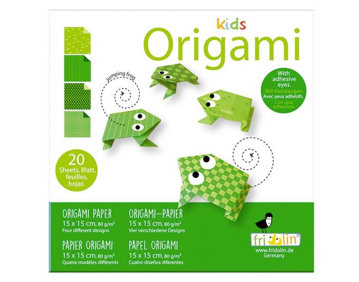 FRIDOLIN Kids Origami - Grenouille - D�s 6 ans