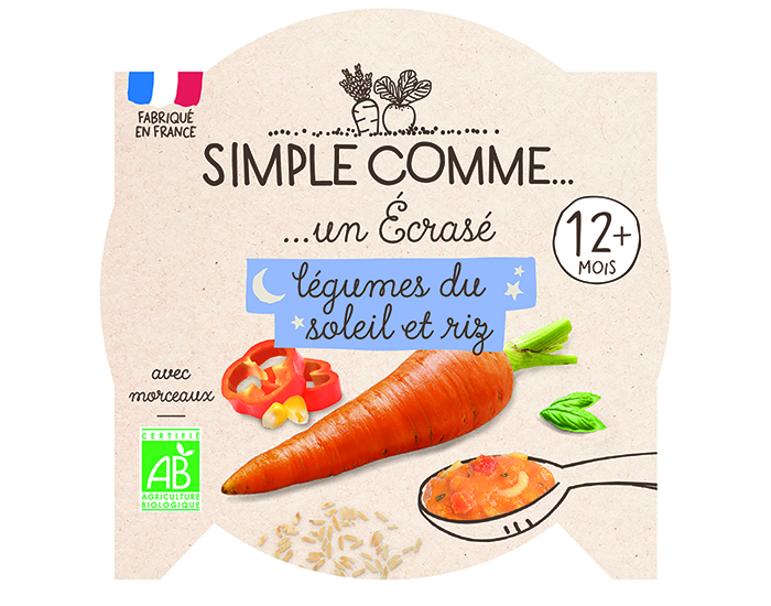 SIMPLE COMME Assiette - Ds 12 mois - 200 g