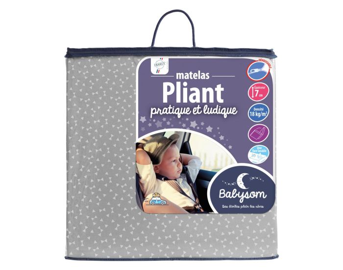 BABYSOM Matelas B�b� Pliant de Voyage - Imperm�able - 60x120 cm - 7 cm