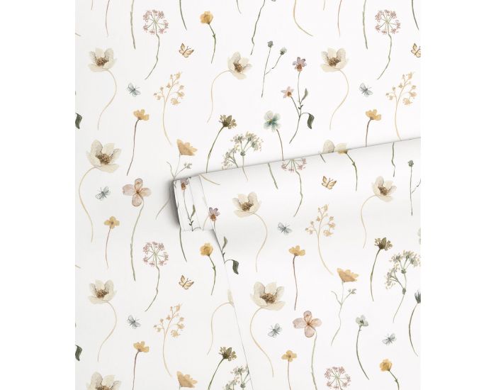 LILIPINSO Papier Peint - Mademoiselle - Fleurs de Mai  Rouleau 10 m