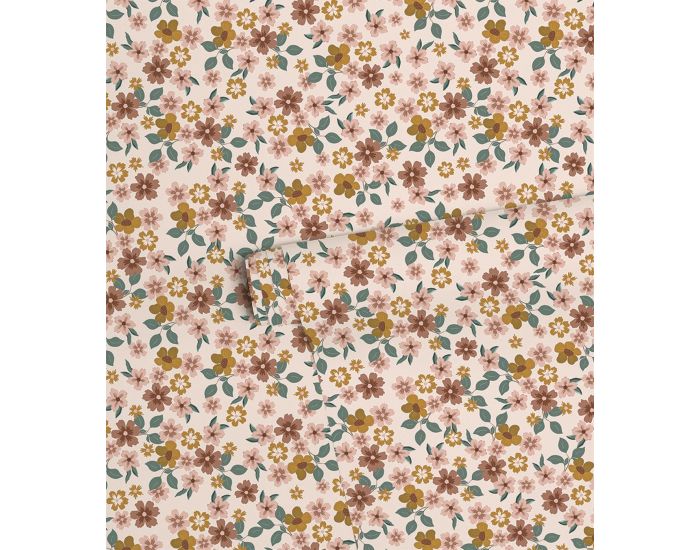 LILIPINSO Papier Peint - Capucine - Fleurs - Rose Rouleau 10 m