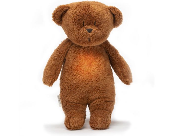 MOONIE Peluche - Veilleuse Musicale - Ourson - Caramel - D�s la naissance