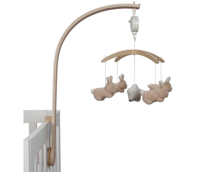 LITTLE DUTCH Mobile Musical - Baby Bunny - D�s la naissance