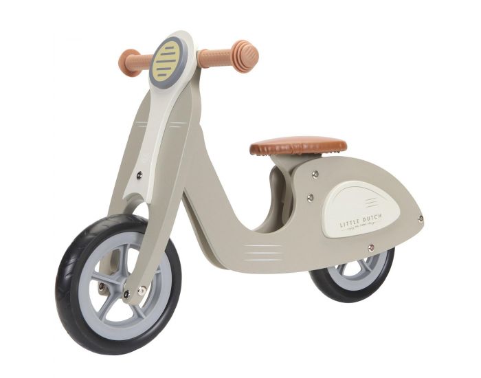 LITTLE DUTCH Draisienne Scooter en Bois - Vert Olive - D�s 2 ans