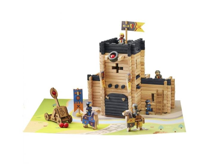 JEUJURA Ch�teau Fort et Catapulte - 270 Pi�ces - D�s 4 ans