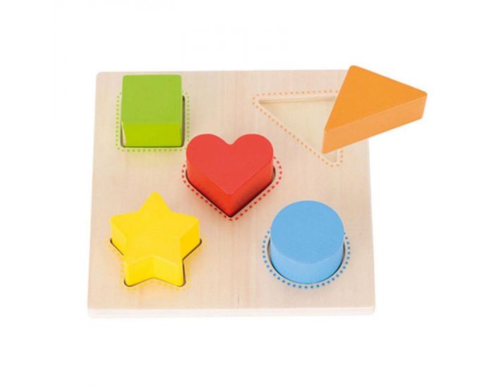 GOKI Puzzle Formes et couleurs 5 pices - Ds 1 an