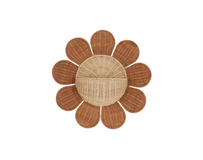 OLLI ELLA Panier Mural en Rotin - Daisy - D�s 3 ans