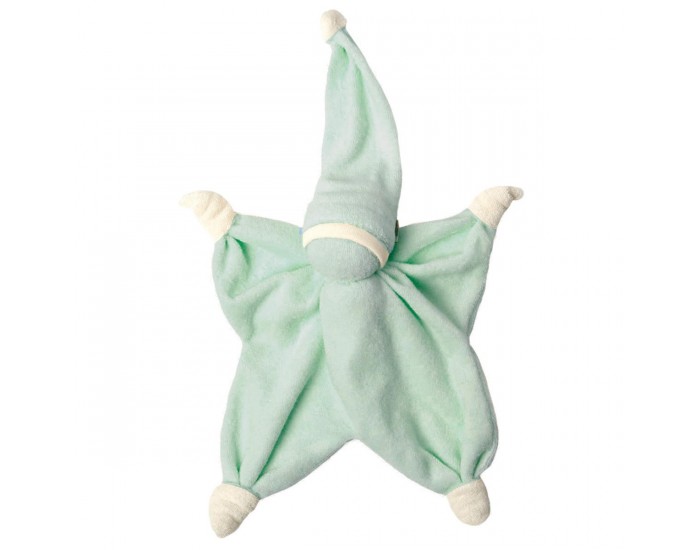 HOPPA doudou Sisco - Ds la naissance Menthe frache / blanc cass