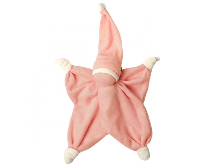 HOPPA doudou Sisco - Ds la naissance Vieux rose / blanc cass