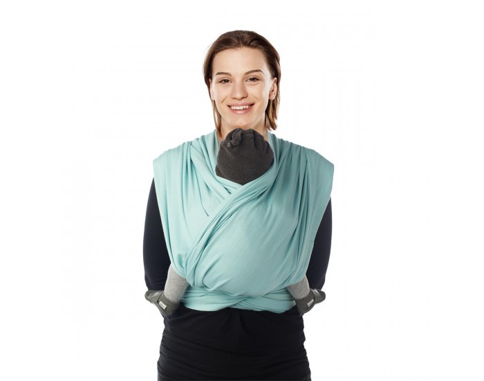 BABYLONIA BABY CARRIERS BB-Slen charpe de Portage Tisse - Crystal Blue Crystal Blue 490 cm