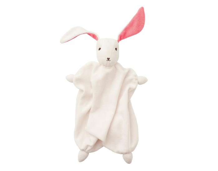 HOPPA doudou Tino Blanc cass / corail