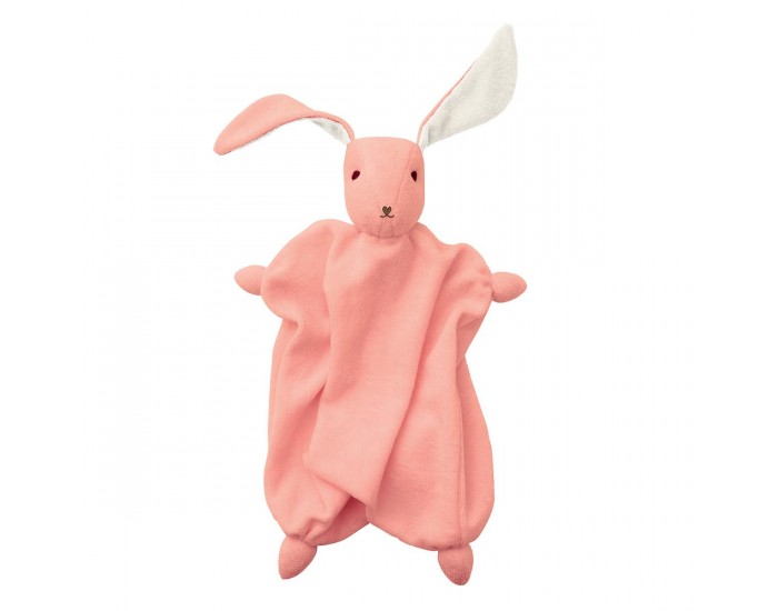 HOPPA doudou Tino Vieux rose / blanc cass