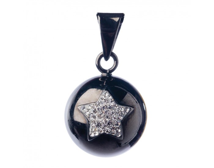 BABYLONIA Bola - Bijou de Grossesse Noir toile brillante