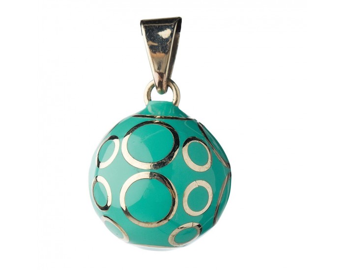 BABYLONIA Bola - Bijou de Grossesse Volutes Turquoises