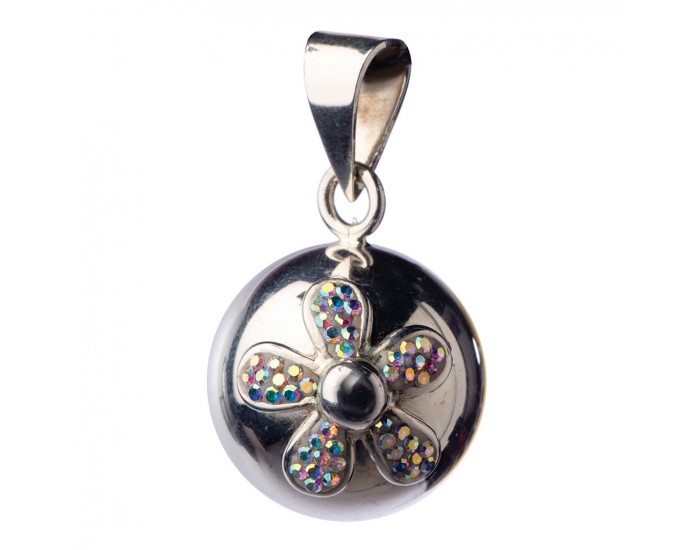 BABYLONIA Bola - Bijou de Grossesse Noir fleur brillante