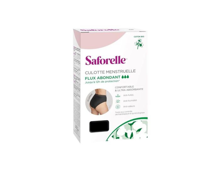 SAFORELLE - Culotte Menstruelle Classic - Flux Abondant 