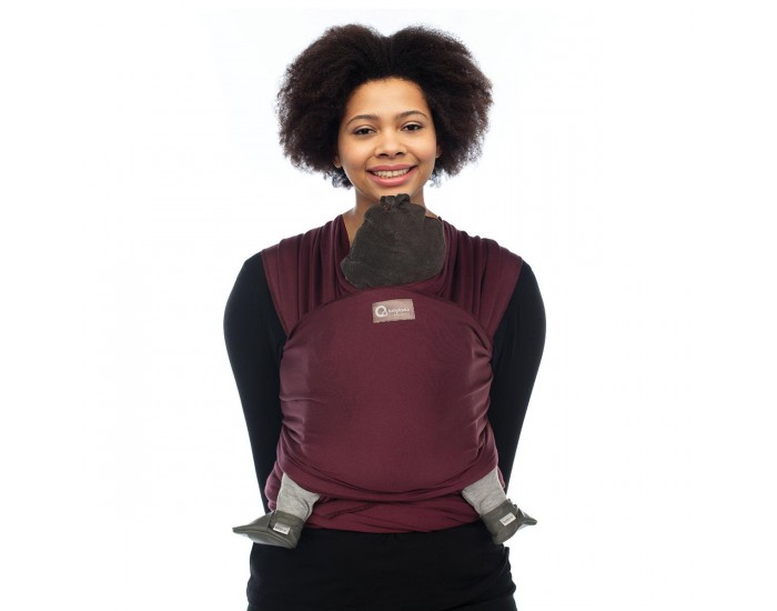 BABYLONIA BABY CARRIERS Tricot-Slen charpe de Portage lastique Rouge Bordeaux