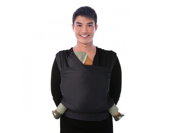 BABYLONIA BABY CARRIERS Tricot-Slen charpe de Portage lastique Bleu marine