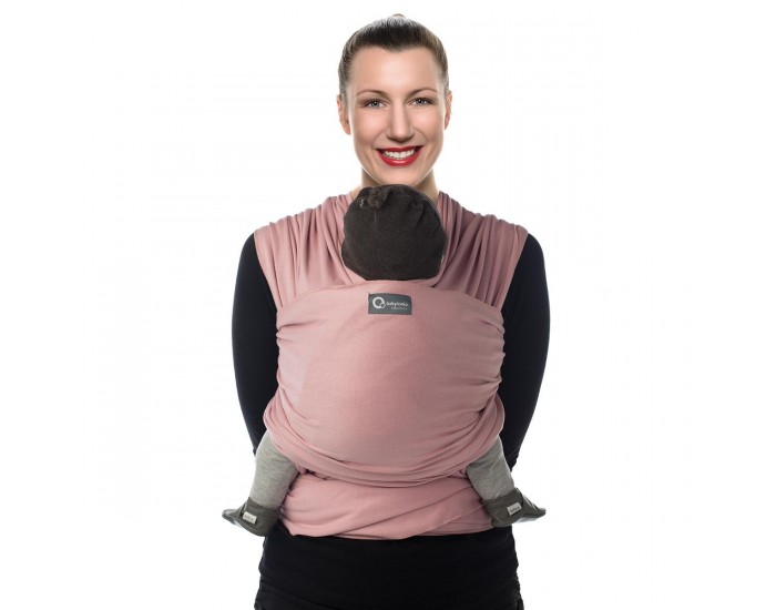 BABYLONIA BABY CARRIERS Tricot-Slen charpe de Portage lastique Rose Clair