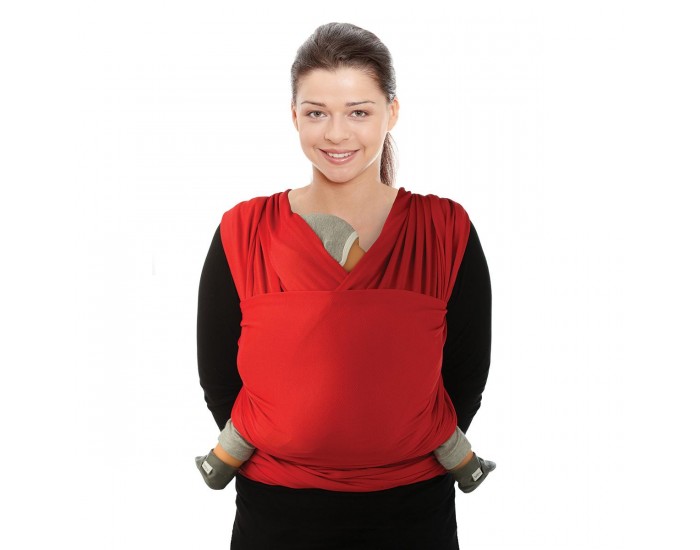 BABYLONIA BABY CARRIERS Tricot-Slen charpe de Portage lastique Rouge