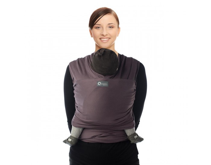BABYLONIA BABY CARRIERS Tricot-Slen charpe de Portage lastique Aubergine