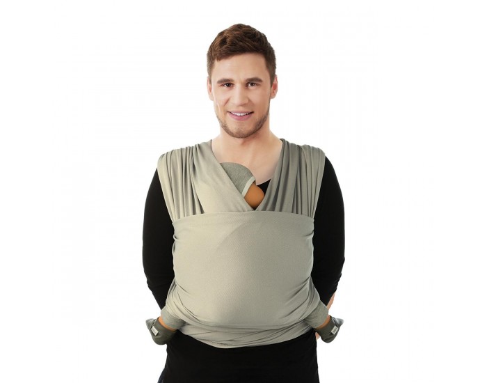 BABYLONIA BABY CARRIERS Tricot-Slen charpe de Portage lastique Cream blush