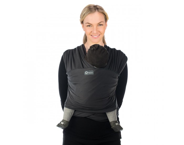 BABYLONIA BABY CARRIERS Tricot-Slen charpe de Portage lastique Gris Anthracite