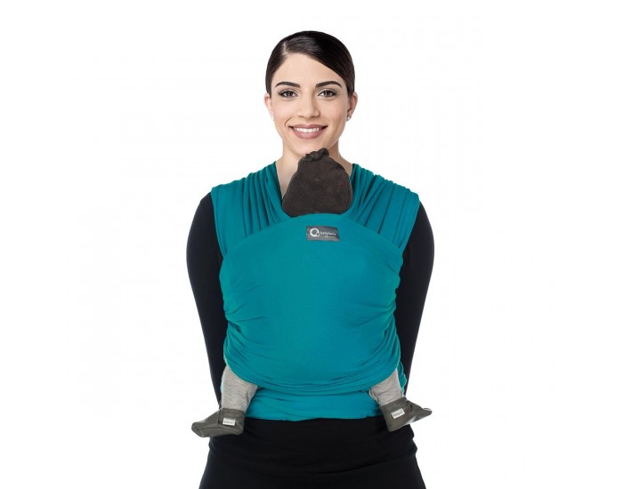 BABYLONIA BABY CARRIERS Tricot-Slen charpe de Portage lastique Tropical petrol