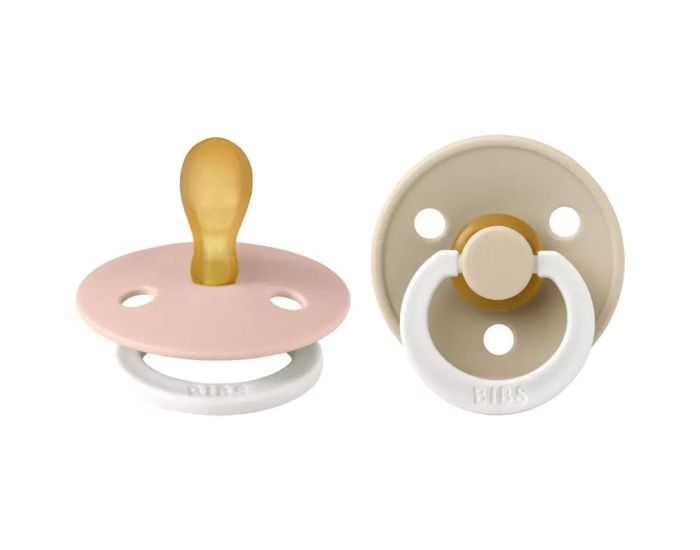 BIBS Lot de 2 Sucettes Caoutchouc - Ttines Symtrique Phosphorescente - Taille 2