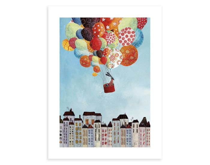 LILIPINSO Affiche Seule - In Volo - Voyage en Ballon