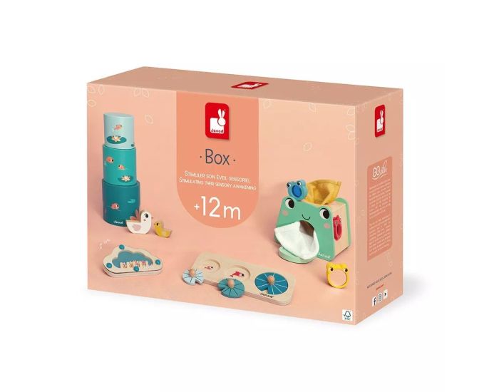 JANOD Coffret d'Eveil Sensoriel - 12 mois