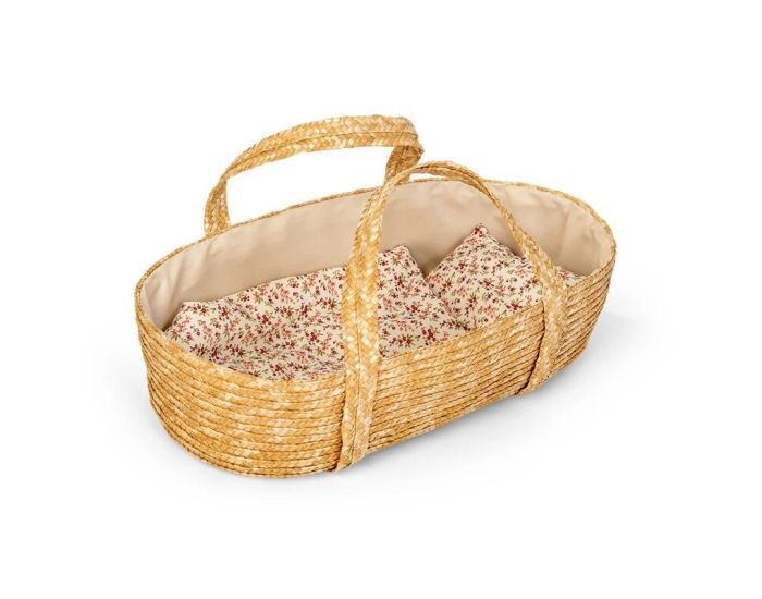BYASTRUP Couffin en Osier Tress� pour Poup�e 50 cm - D�s 3 ans