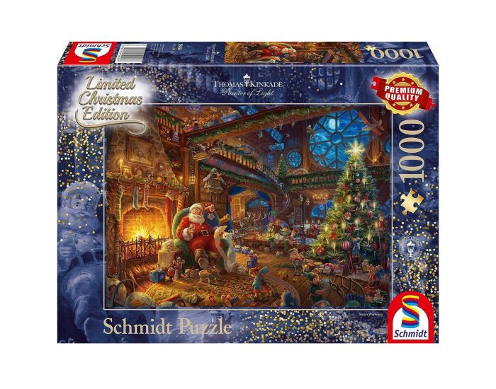 SCHMIDT SPIELE Puzzle - Le P�re No�l et ses Lutins - 1000 Pi�ces - D�s 12 ans