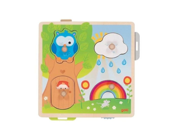 GOKI Puzzle avec Images Cach�es - Hibou - D�s 12 mois 