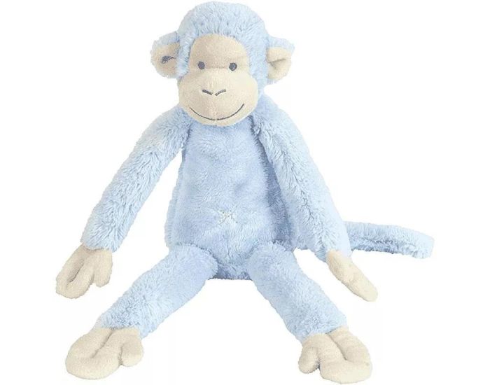 HAPPY HORSE Peluche Singe Mickey - Bleu - 32 cm - D�s 12 mois 