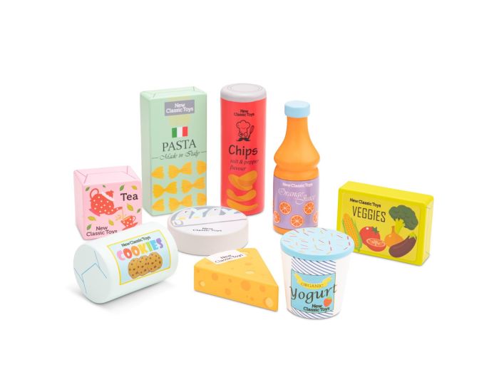 NEW CLASSIC TOYS Set d'�picerie en Bois - D�s 2 ans