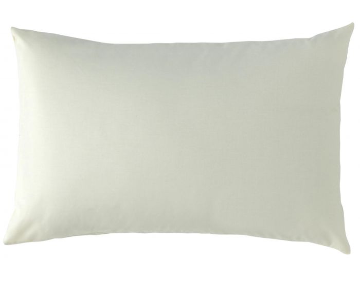 P'TIT BASILE Taie d'oreiller Bicolore Ecru-taupe - 40x60 cm - Chouette