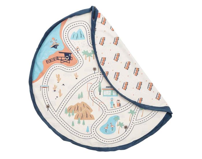 PLAY & GO Tapis et Sac de Rangement - L.A. ROADMAP 